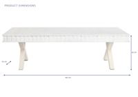 Hoofdtafel DKD Home Decor 140 x 70 x 42 cm Metaal Mangohout - thumbnail