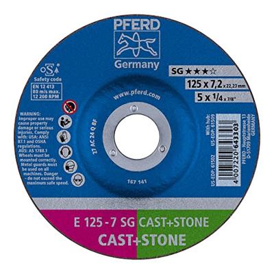 PFERD TOOLS 69298075 E 125-7 SG CAST+STONE (2) Afbraamschijf recht Diameter 125 mm Boordiameter 22.23 mm 1 stuk(s)