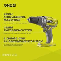Ryobi R18PD3-215S 18V Li-Ion Percussie Boormachine 2-snelheden 2x Accu 1.5A - 5133003339 - thumbnail