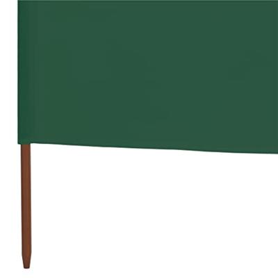 Windscherm 9-panelen 1200x160 cm stof groen - thumbnail