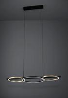Stars of Light Hanglamp met ringenLanacera zwart met goud - 390087 - thumbnail