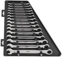 Milwaukee MAX BITE ™ ratelsleutelsets 15 pct Maxbite Ratchet Metric Combinatie Spanner Set - 1 st - 4932464994 - thumbnail