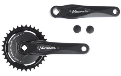 Miranda alfa 1 crankstel met disk 95mm zwart 33 tands 572233