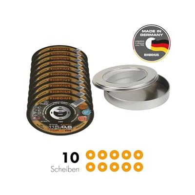 Rhodius XTK6 EXACT BOX 211301 Doorslijpschijf gebogen 115 mm 10 stuk(s) RVS, Staal Rhodius XTK6 EXACT BOX 211301 Doorslijpschijf gebogen 115 mm 10 stuk(s) RVS, Staal