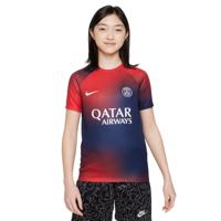 Paris Saint-Germain Pre-Match Shirt Junior 2023/2024 - Maat 128 - Kleur: DonkerblauwRood | Soccerfanshop - thumbnail