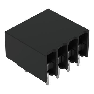 WAGO 2086-1204 Printklem 1.50 mm² Aantal polen 4 Zwart 1 stuk(s)