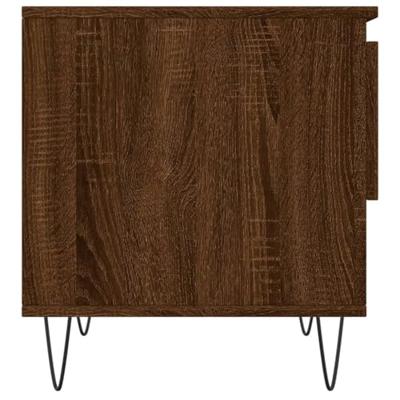 Salontafels 2 st 50x46x50 cm bewerkt hout bruin eikenkleur