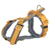 Trixie hondentuig premium trekking curry geel / grafiet grijs - thumbnail