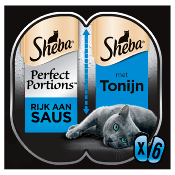 Natvoer tonijn voor volwassen katten 3x(2x7.5g) multipack Sheba - Sheba