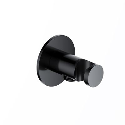 Wandsteun Met uitlaat Hotbath Ace Gepolijst Zwart PVD