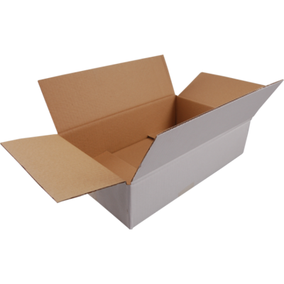 Amerikaanse vouwdoos 500x300x95mm wit per stuk