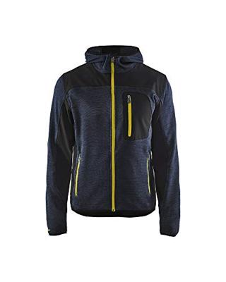 Blåkläder Gebreid vest met softshell 49302117 | Donkerblauw/Geel | Maat 4XL - 7330509658413 Blåkläder Gebreid vest met softshell 49302117 | Donkerblauw/Geel | Maat 4XL - 7330509658413
