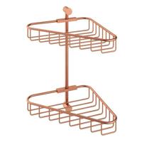 Hoekdraadkorf Hotbath Cobber Dubbel Wandmodel Geborsteld Koper Living Colours - thumbnail