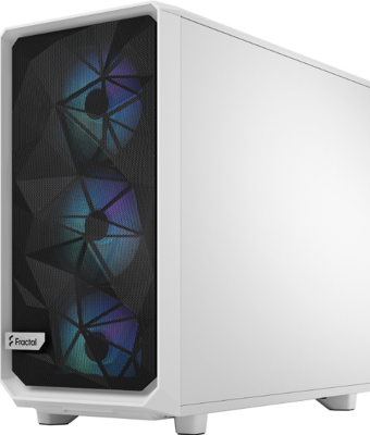 Fractal Design Meshify 2 RGB White TG Clear Tint midi tower behuizing Fractal Design Meshify 2 RGB White TG Clear Tint midi tower behuizing