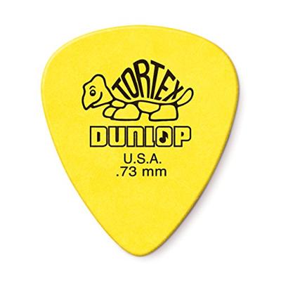 Dunlop Tortex Standard 0.73mm plectrum geel