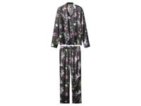 esmara Satijnen dames pyjama (Bloemen, L (44/46)) - thumbnail