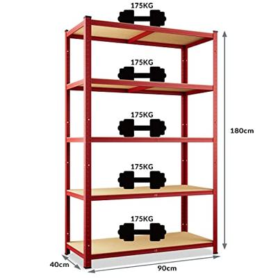 Monzana Metalen Opbergrek tot 875kg rood