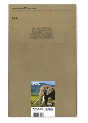 Epson Inktcartridge 24XL Origineel Combipack Zwart, Cyaan, Magenta, Geel, Foto cyaan, Foto magenta C13T24384510