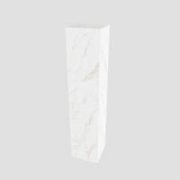 Kolomkast BWS Valencia 160x35x35 cm Omkeerbaar Twee Deuren Carrara Mat - thumbnail