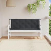 VidaXL Tuinbankkussens 2 st 150x50x7 cm stof gemêleerd antracietkleur - thumbnail