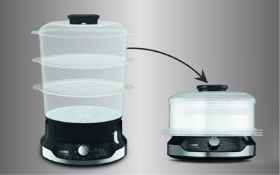 Tefal VC2048 Stoomkoker Zwart Tefal VC2048 Stoomkoker Zwart