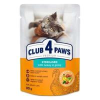 CLUB 4 PAWS PREMIUM ADULT STERILISED TURKEY IN GRAVY POUCH - thumbnail