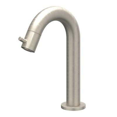 IVY Bond Fonteinkraan Gebogen - Opbouw - Laag - Geborsteld Nickel PVD