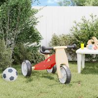 VidaXL Loopfiets voor kinderen 2-in-1 rood - thumbnail