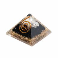 Orgonite Piramide Mini Zwarte Toermalijn & Bergkristal (25 mm) - thumbnail