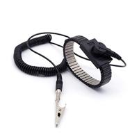 Quadrios ESD-armband Zwart Drukknop 10 mm - thumbnail