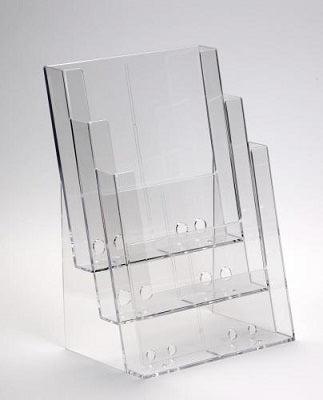 Folderbakje A4-3-vaks 230x32mm staand TA