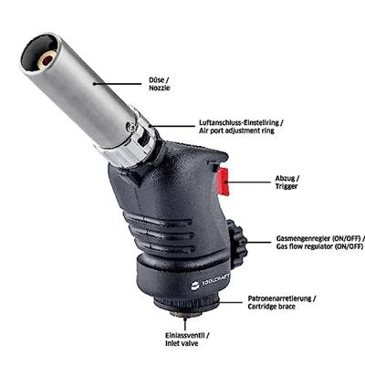 TOOLCRAFT 1694485 Soldeerlamp 1500 °C Zonder gasfles 1 stuk(s)