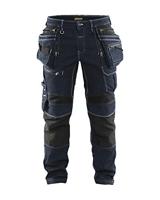 Blåkläder Baggy Denim Stretch X1900 19991141 | Marineblauw/Zwart | Maat C44 - 7330509513910 - thumbnail