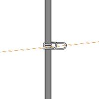 Gallagher Verstelbaar RVS veertje voor glasfiberpaal 10mm (25) - 018300 018300 - thumbnail