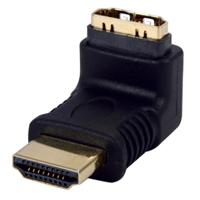 Haakse HDMI adapter verguld - thumbnail