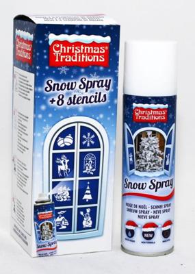 Decopack sneeuw&sjabloon Kerstversiering - Warentuin over zee