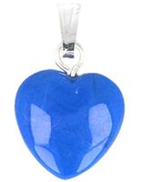 Hartvormige Edelstenen Hanger Howliet Blauw (12 mm) - thumbnail