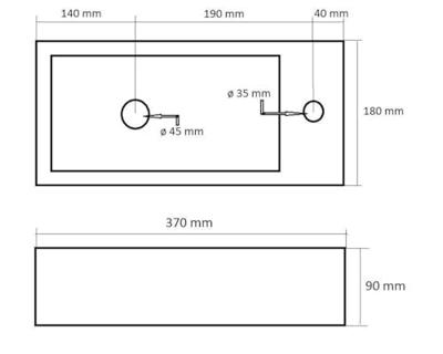 Fontein Best Design Farnetta 37x18x9cm Kraangat Links Mat Zwart Fontein Best Design Farnetta 37x18x9cm Kraangat Links Mat Zwart