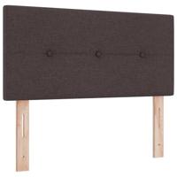 Boxspring bed met matras Donkerbruin 100 x 200 cm Stof - thumbnail