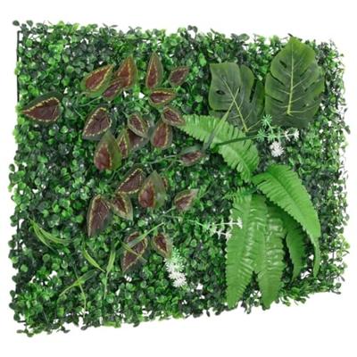 VidaXL Hek met kunstplanten 6 st 40x60 cm groen VidaXL Hek met kunstplanten 6 st 40x60 cm groen