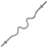 Tunturi Curlstang (extra gebogen) l chroom l 120 cm l Ø 30 mm - thumbnail