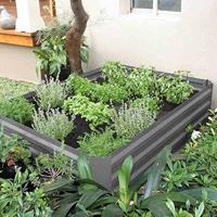 Siena Garden 557075 Metalen hoogbeet, 120 x 90 x 30 cm grijs, verzinkt en gepoedercoat 1 stuk(s) - thumbnail