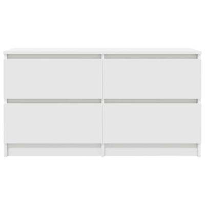 Tv-meubel 100x35x54 cm bewerkt hout wit