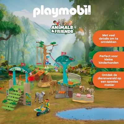 PLAYMOBIL Animals & Friends dierentuin: wildernis klimpark 72070