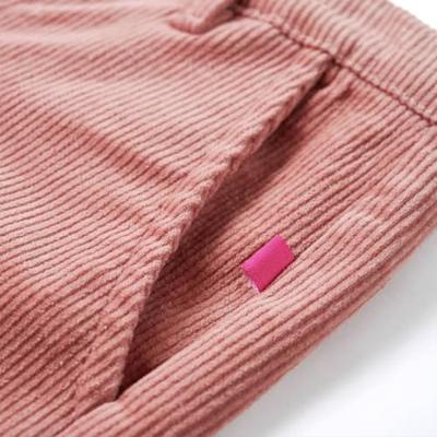 Kinderbroek 140 ribfluweel oudroze - thumbnail