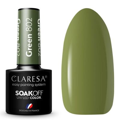 Claresa uv/led gellak 5ml green 802 take me to the river