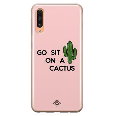 Samsung Galaxy A50/A30s siliconen hoesje - Go sit on a cactus