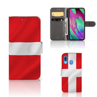 Samsung Galaxy A40 | Bookstyle Case | Denemarken - thumbnail