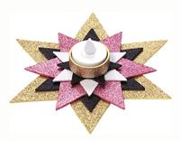 Glitter schuim, 10 vellen BASIC FOLIA meerkleurig - thumbnail