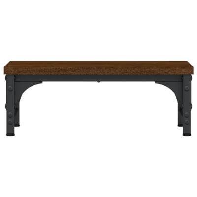 VidaXL Monitorstandaard 37x23x14 cm bewerkt hout bruin eikenkleur VidaXL Monitorstandaard 37x23x14 cm bewerkt hout bruin eikenkleur